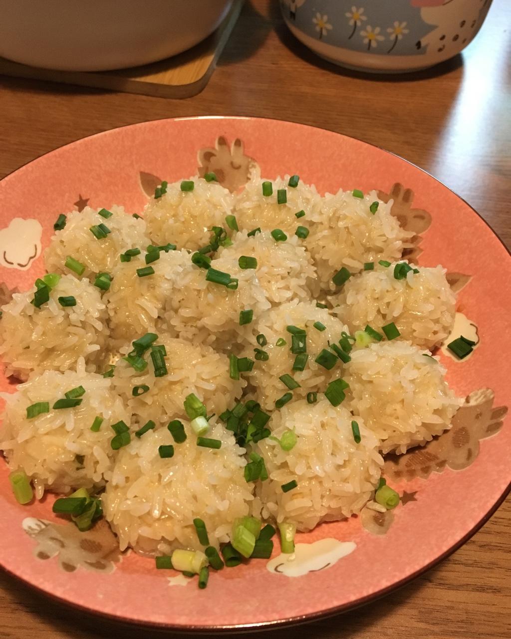 蒸糯米丸子