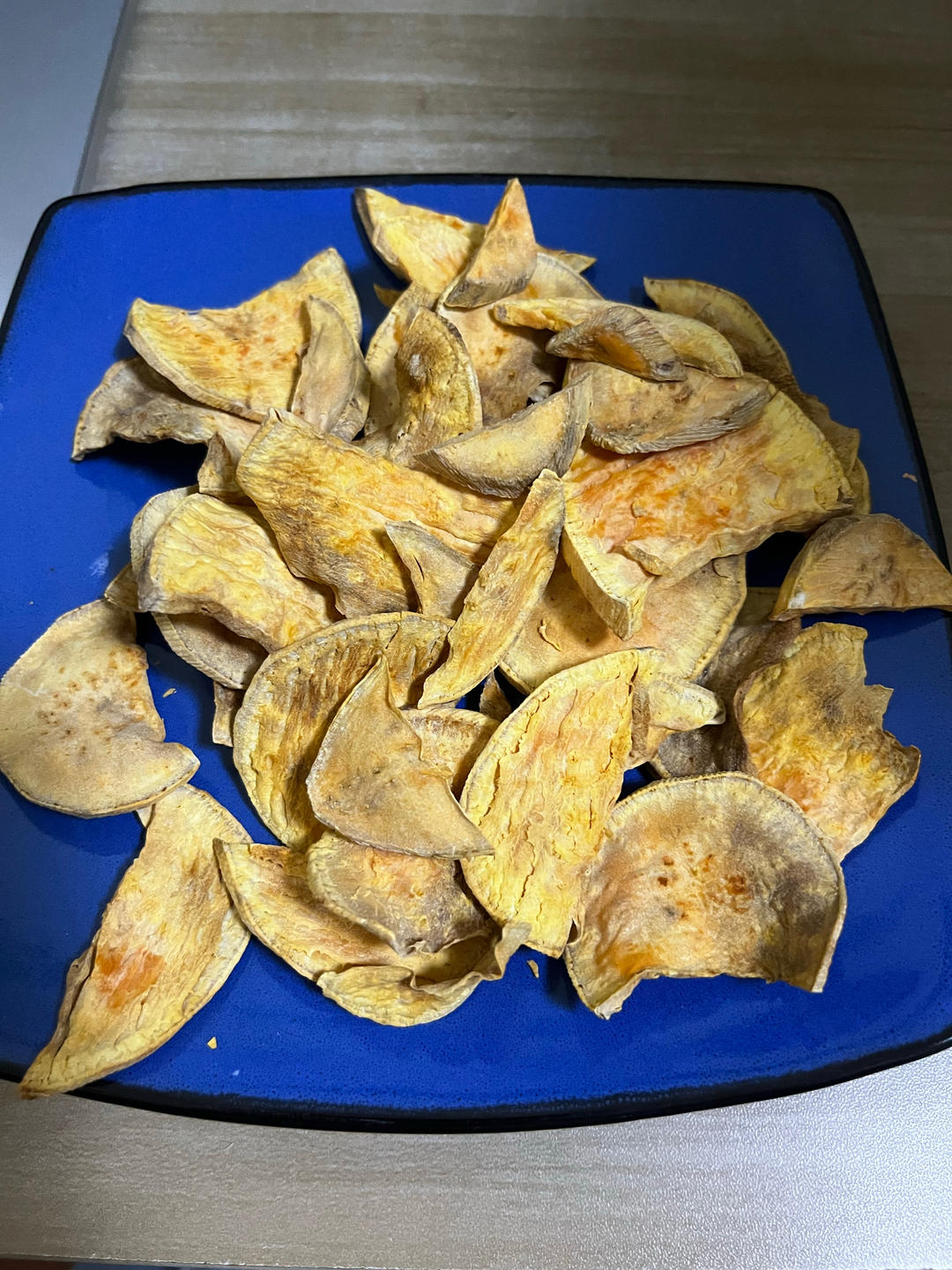 无油红薯脆片，空气炸锅版，纯红薯无添加，减脂期零食