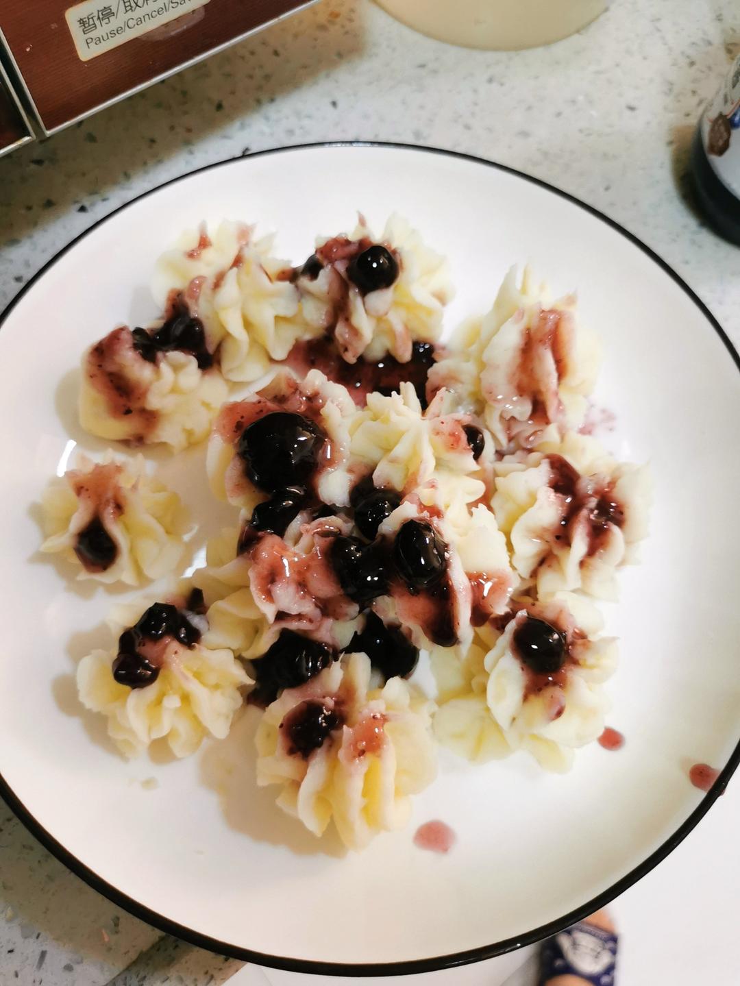 超级简单的蓝莓山药