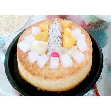 八寸戚风蛋糕(麦香水果)