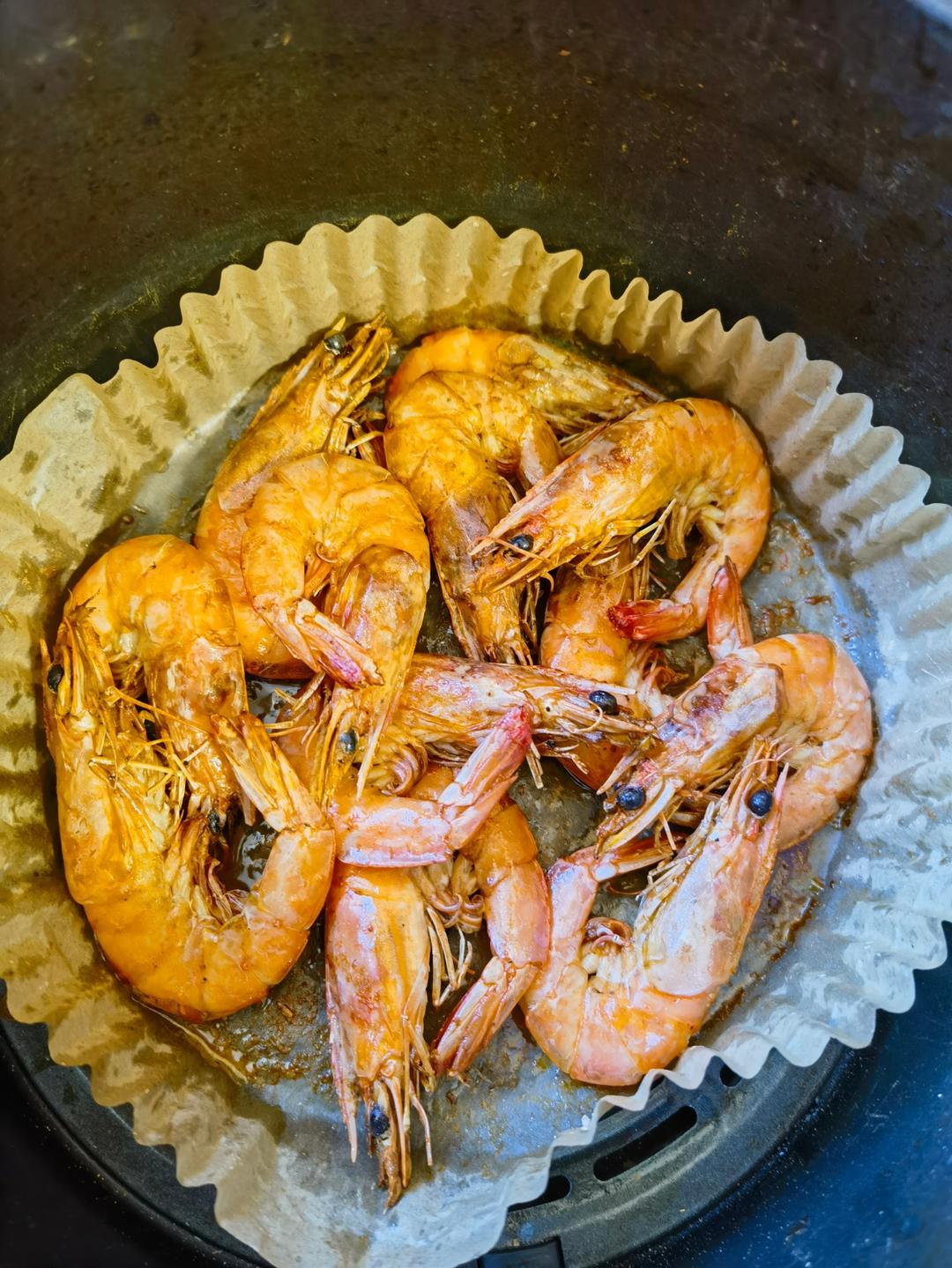 零厨艺的空气炸锅炸虾（无油版）