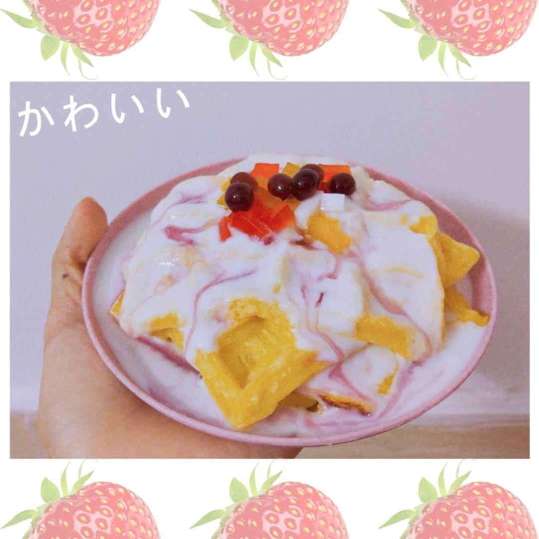 华夫饼（无黄油无泡打粉版）