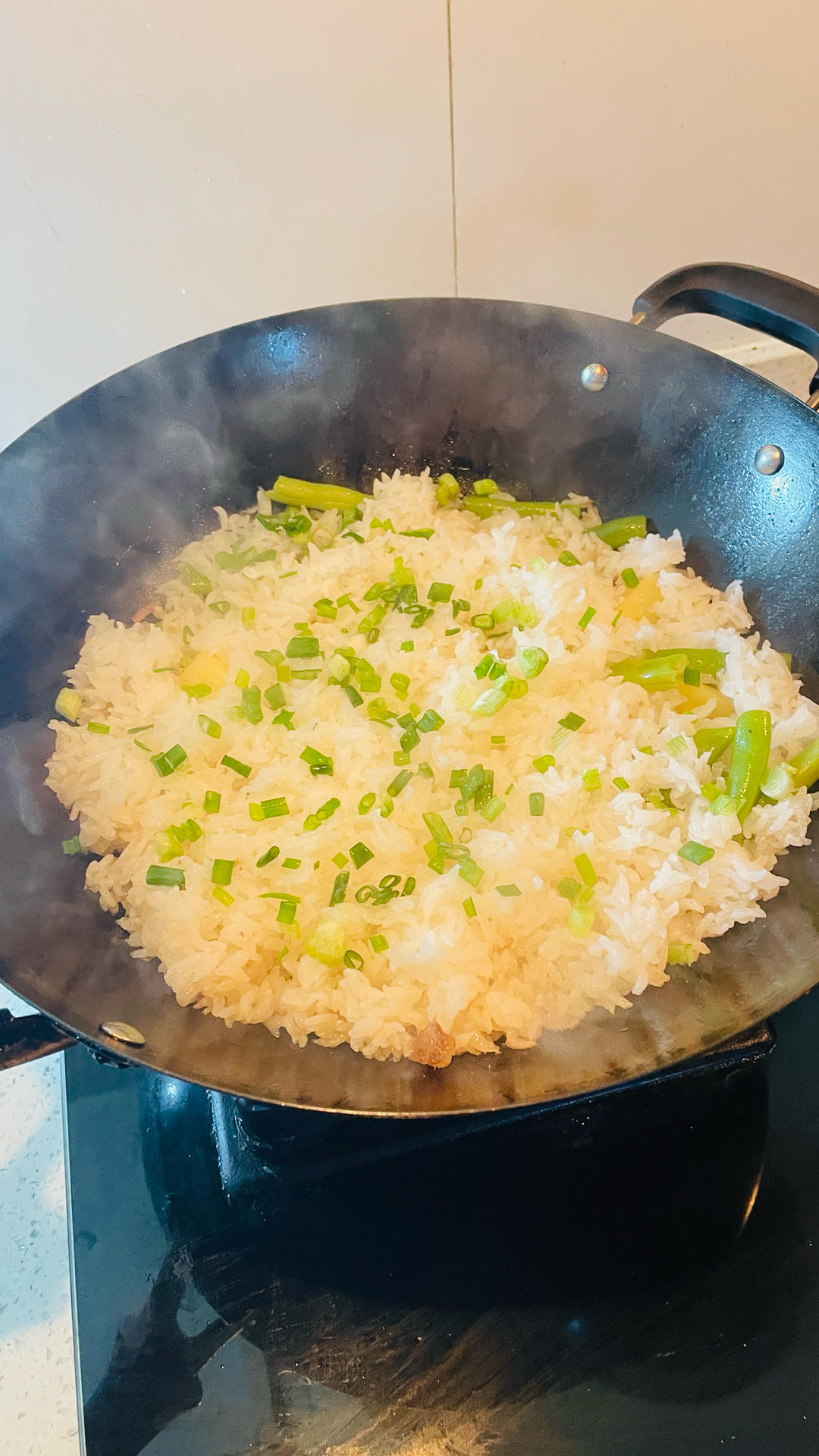 洋芋四季豆箜饭，香迷糊了