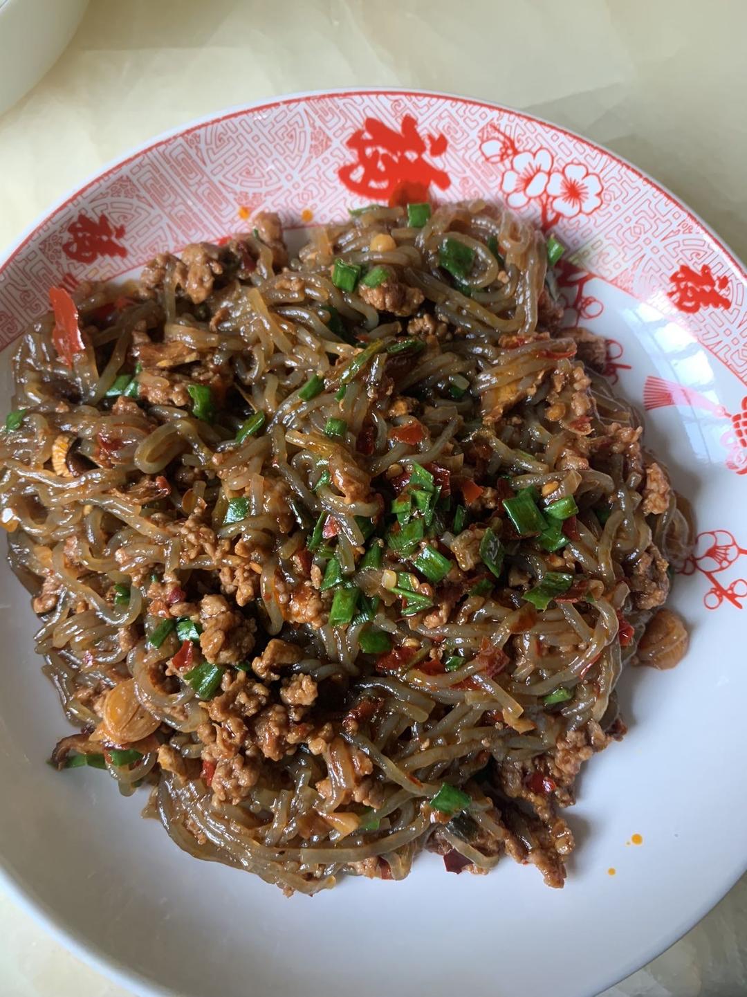蚂蚁上树(肉末炒粉丝)超下饭‼️十分钟搞定