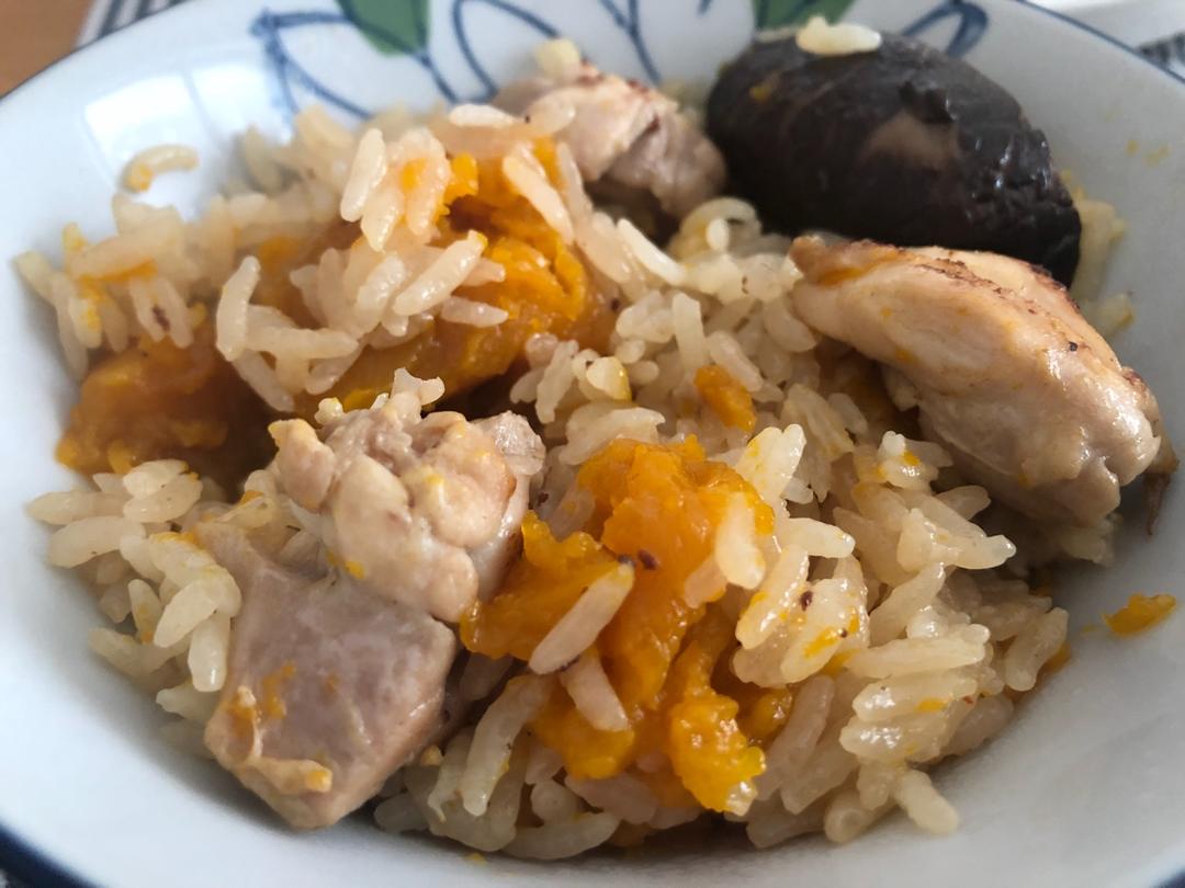 南瓜鸡肉饭
