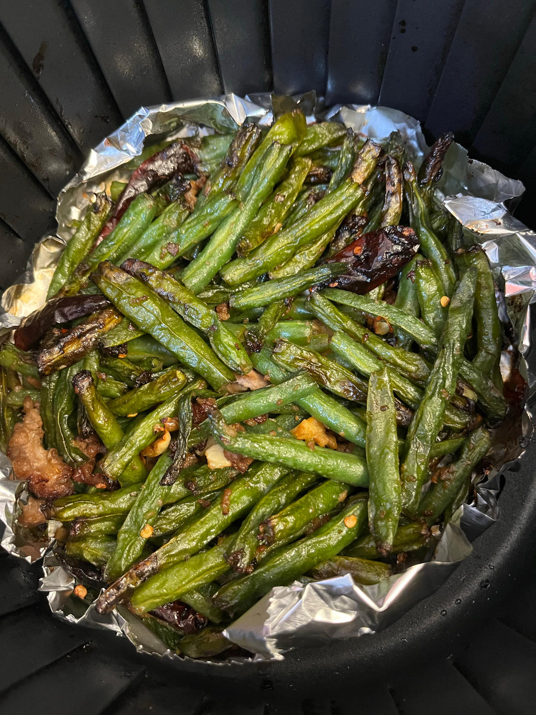 空气炸锅版干煸豆角