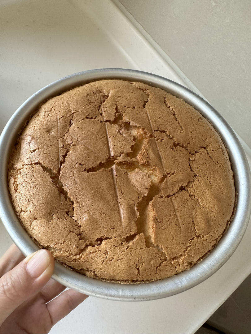 超柔软6寸戚风蛋糕(附8寸配方)零失败 超详细‼️含操作视频