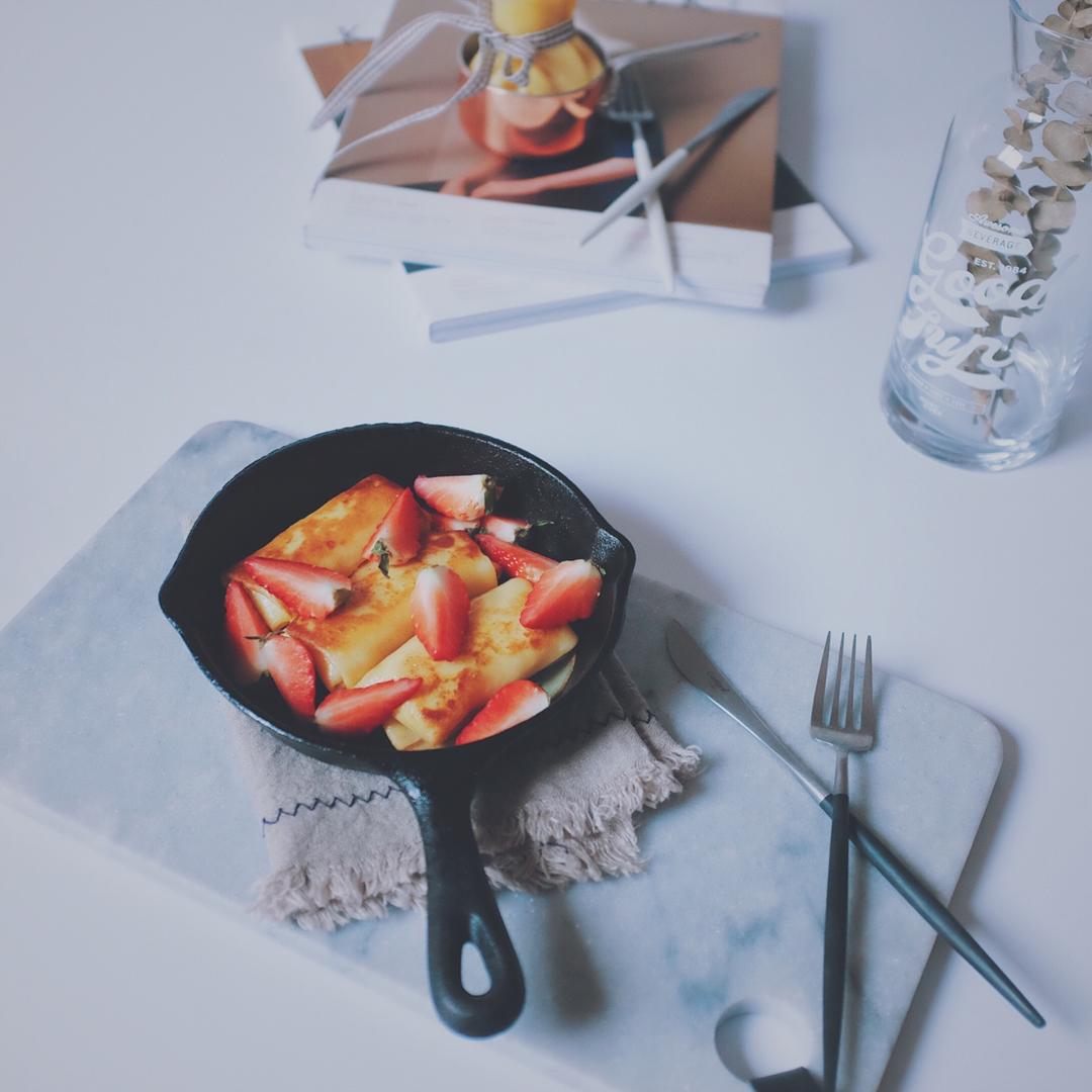 甜蜜的包袱——水果卡仕达可丽饼