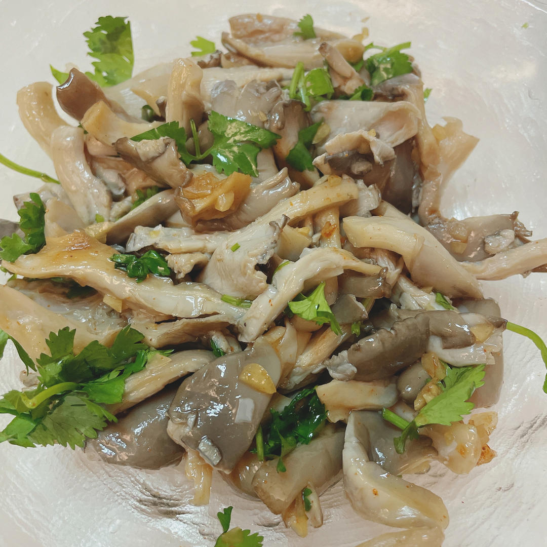 凉拌平菇「快手菜」