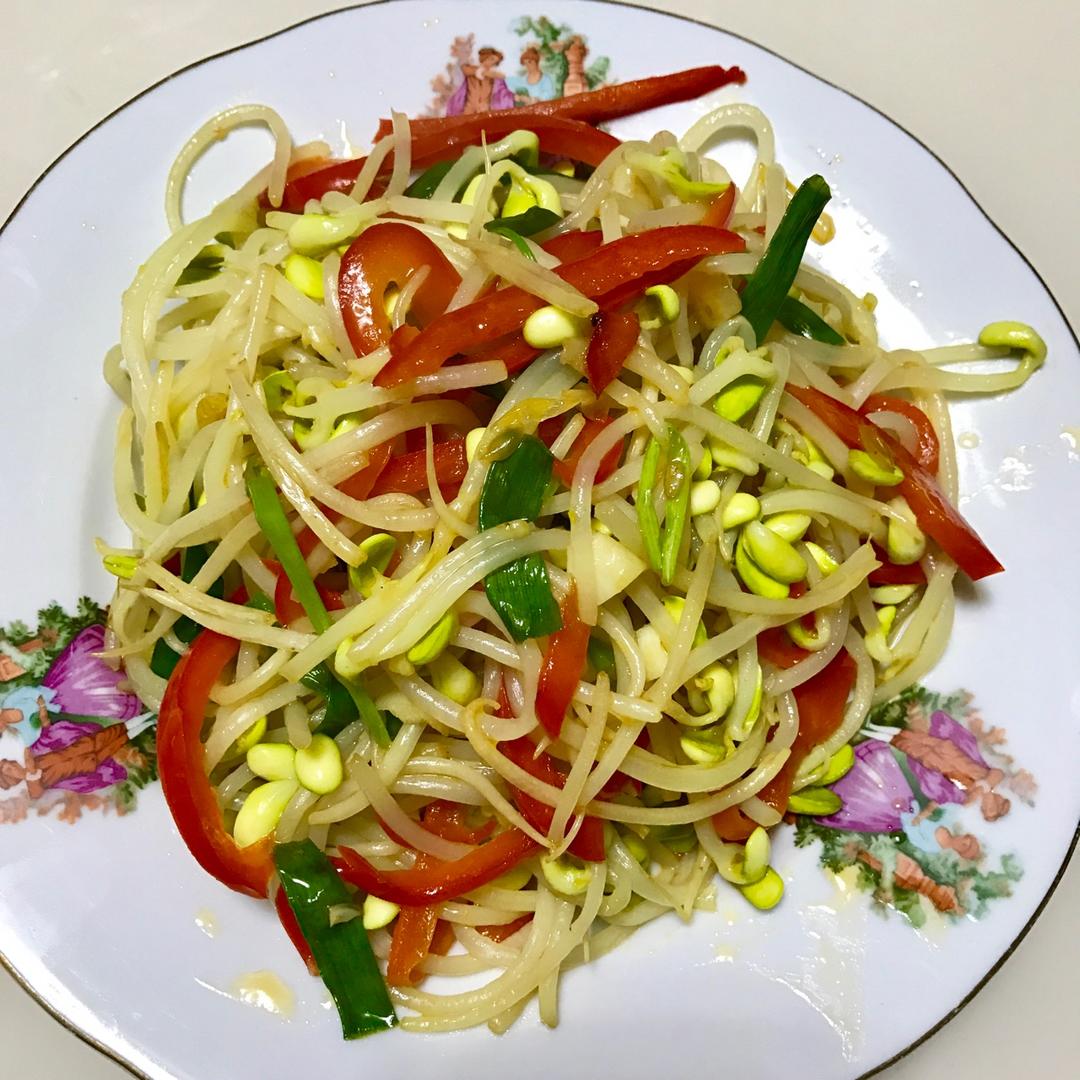 清炒豆芽