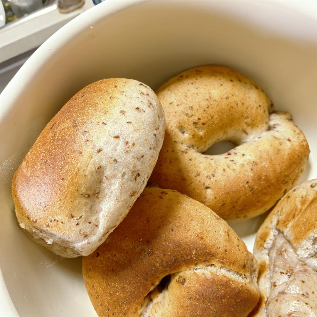 四季减脂神物4⃣️：
酒酿玫瑰贝果