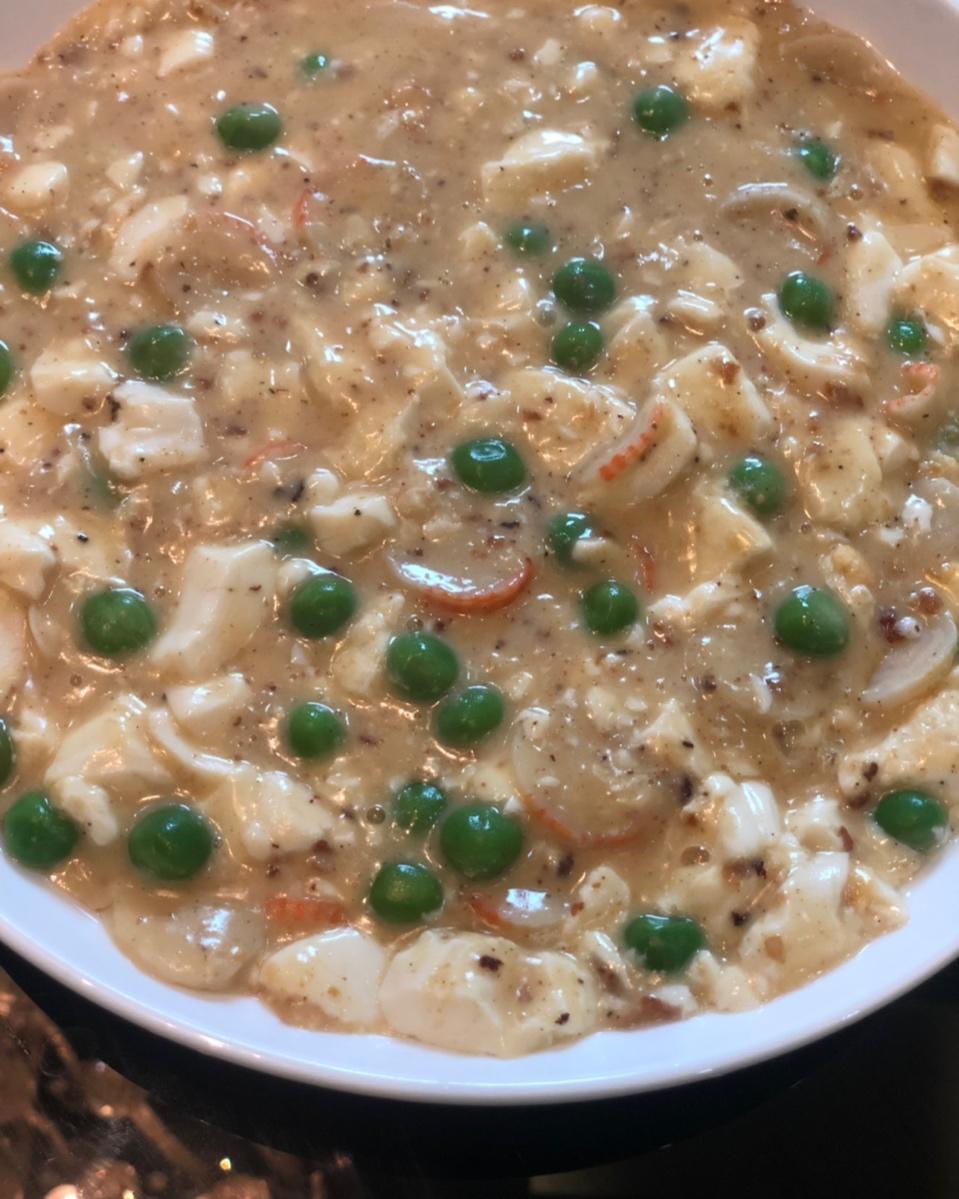 蟹黄豆腐（咸蛋黄版）