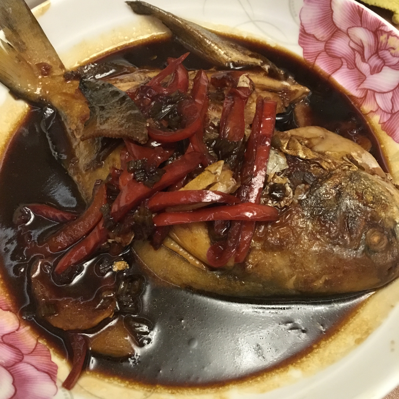 家常红烧鲳鱼