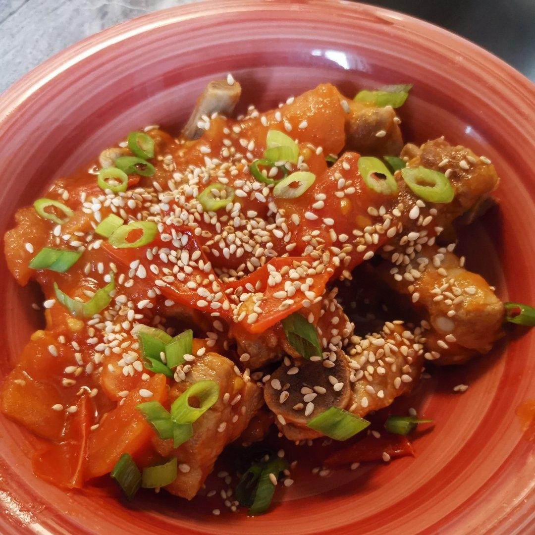 番茄烧排骨