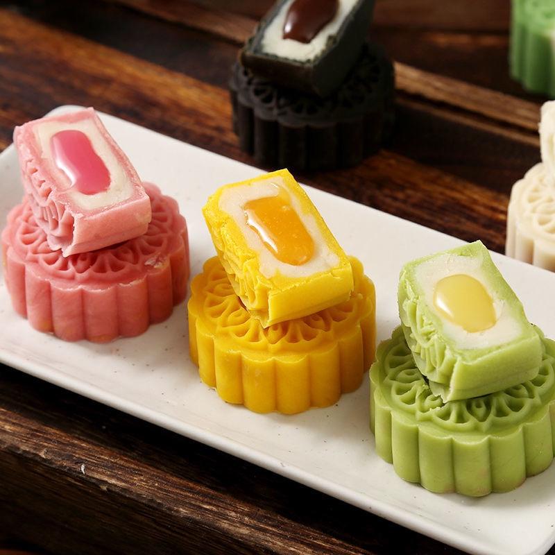 简单自制-桃山皮流心月饼的做法