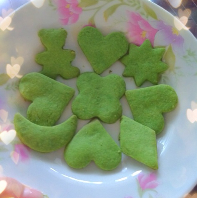 心形抹茶饼干
