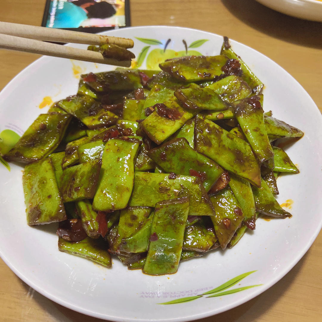 比肉好吃百倍无敌下饭素炒豆角丝