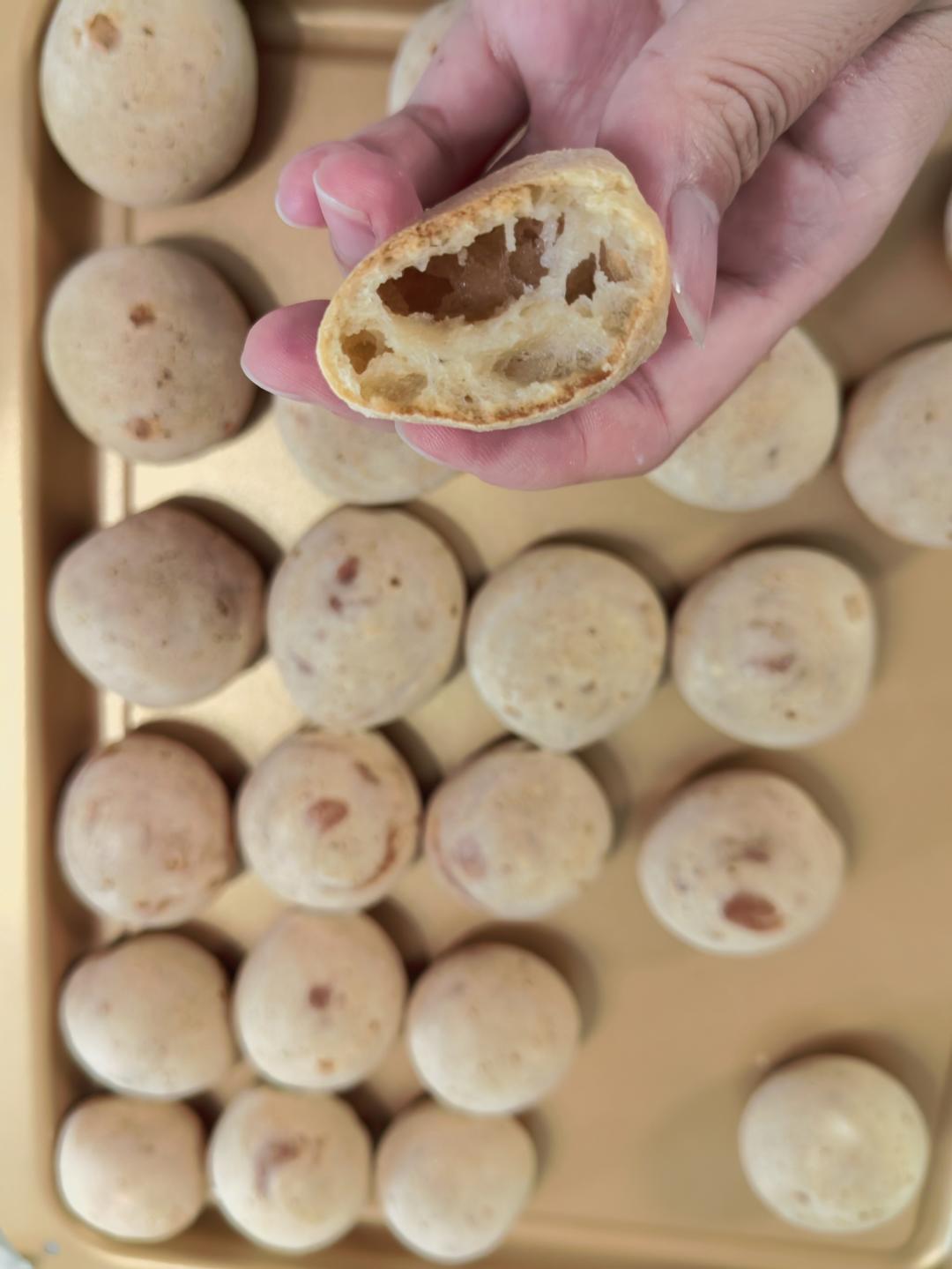 超简单的麻薯包！家里有木薯粉就能做！