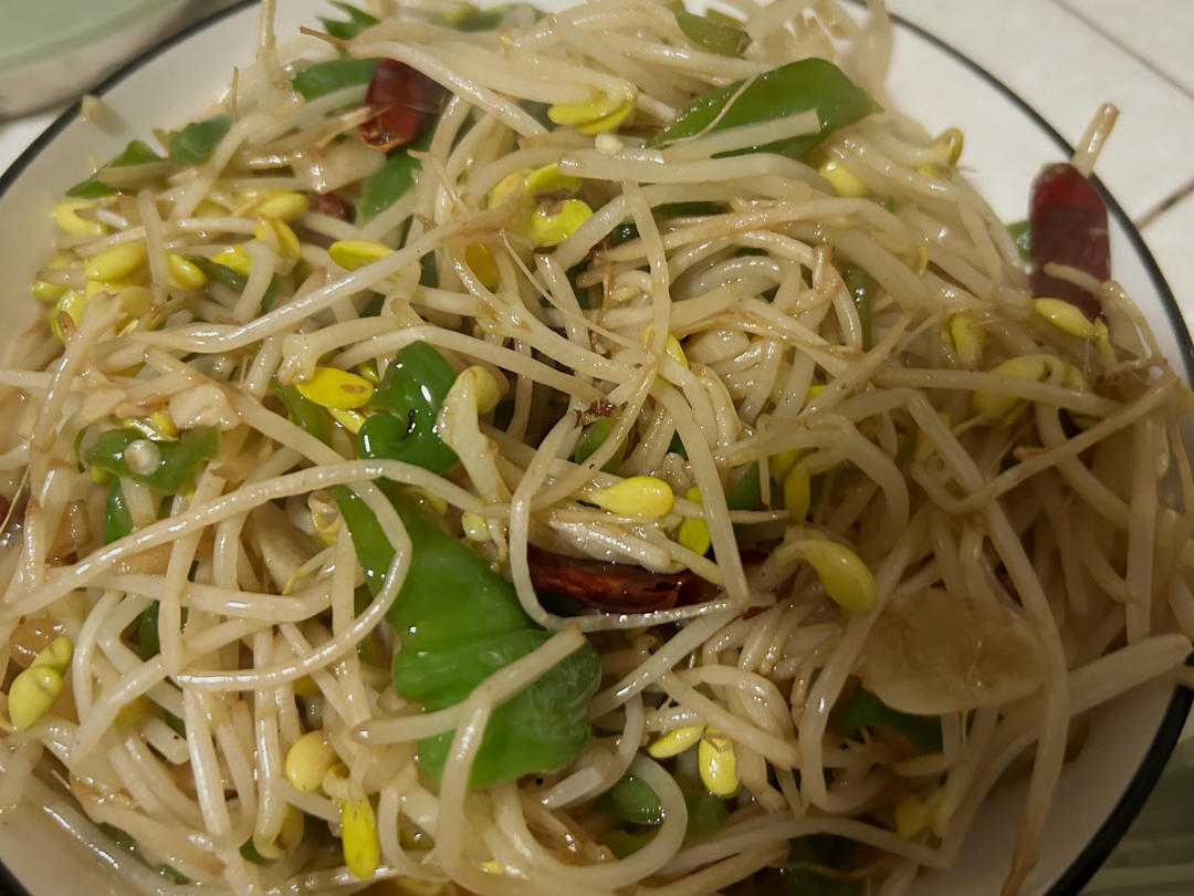 爆炒绿豆芽