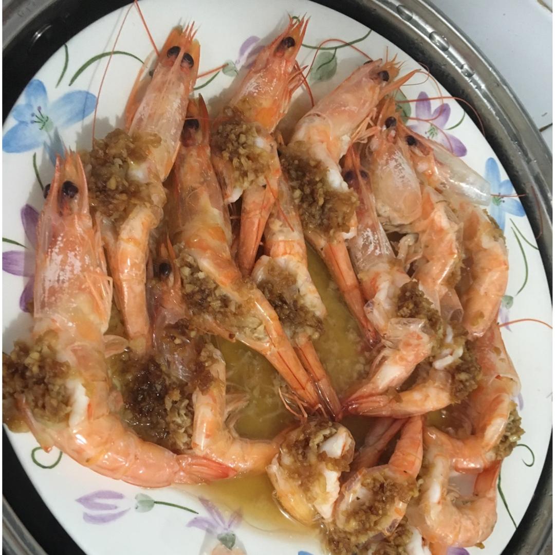 蒜蓉蒸虾