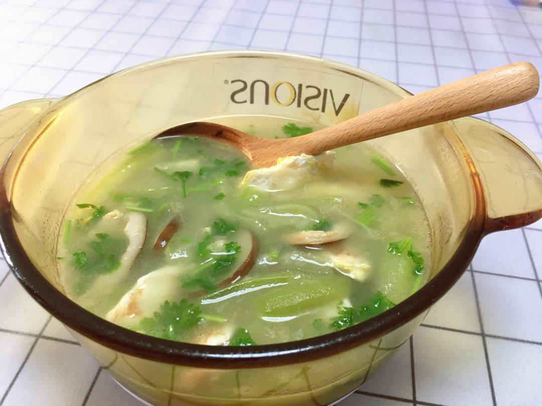 丝瓜香菇蛋汤
