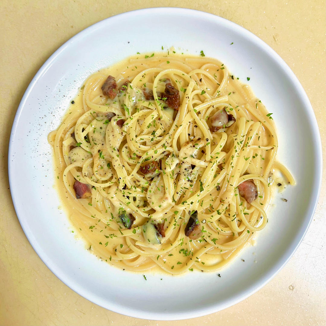 帕玛森芝士培根意面（无奶油版）
