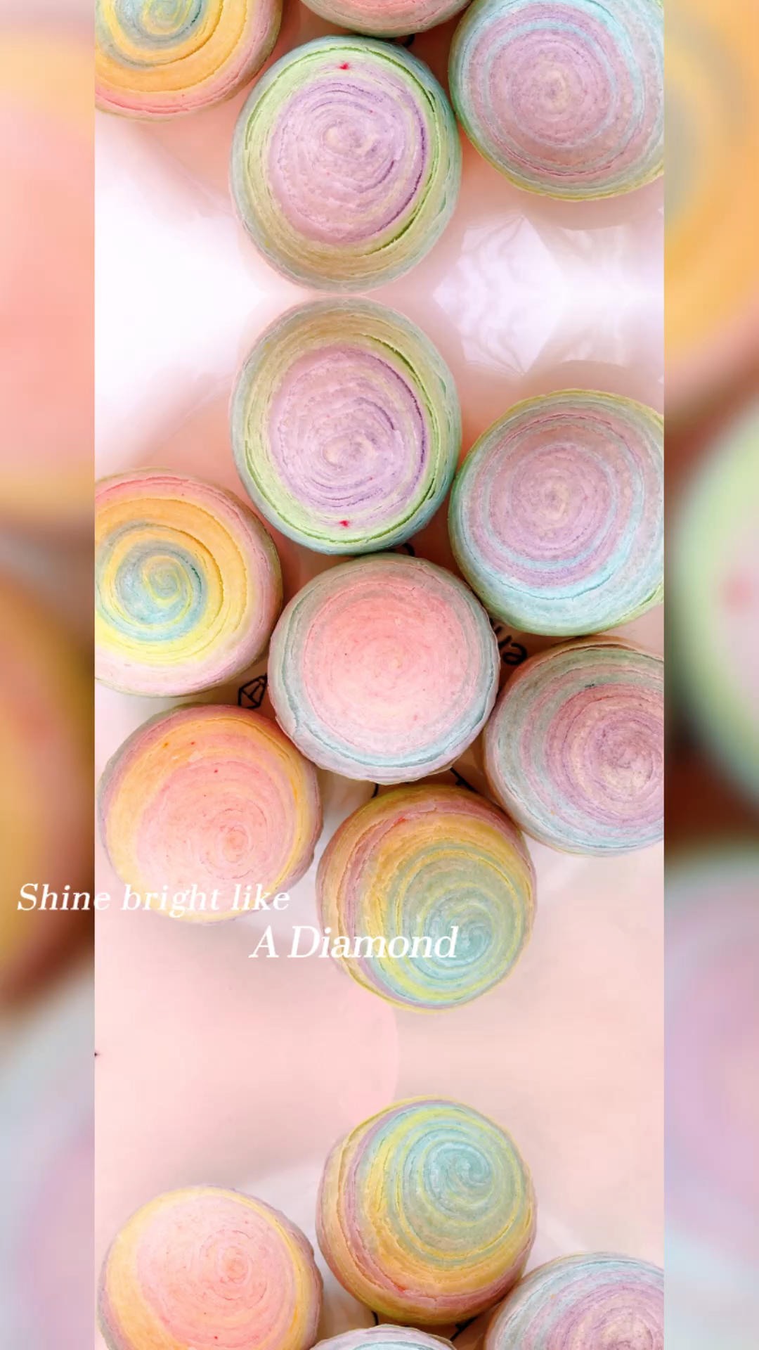 彩虹渐变蛋黄酥（无需揉出膜）