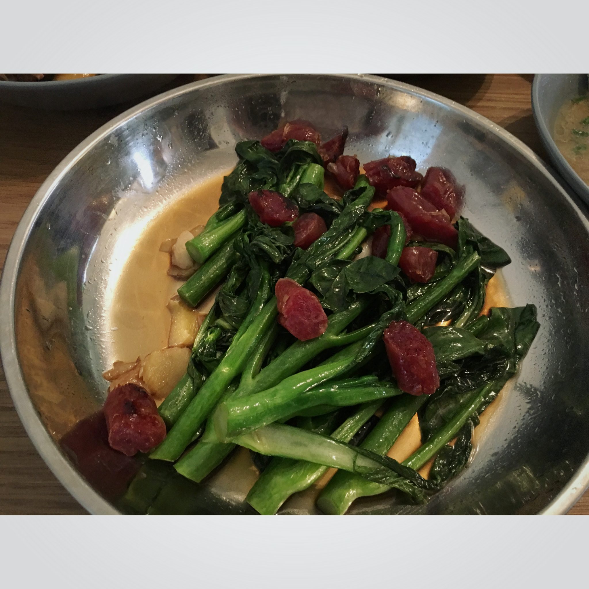 芥兰炒腊肠