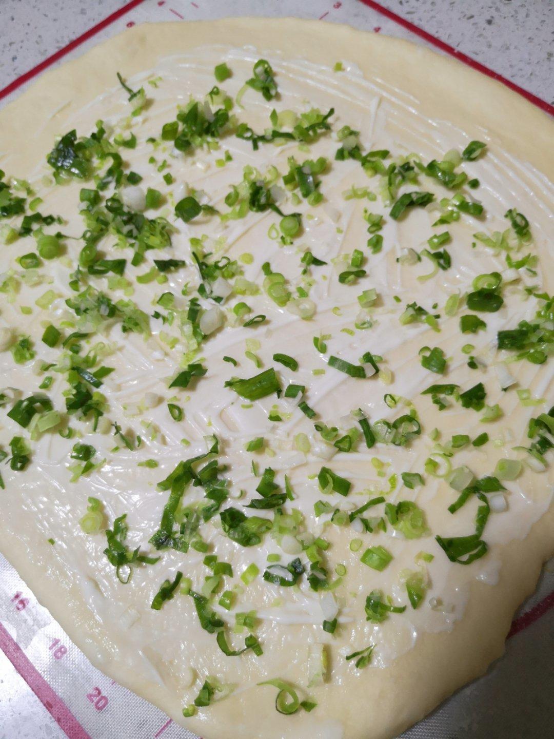 香葱肉松手撕吐司