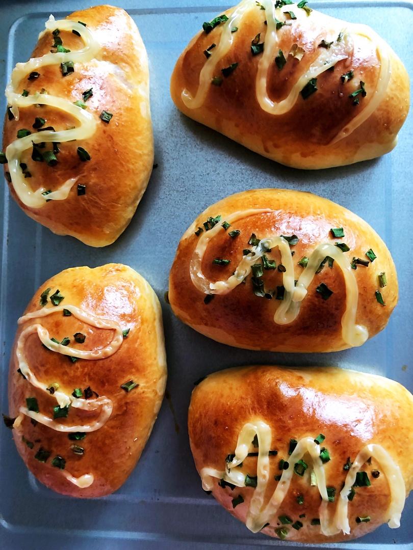 香葱火腿肉松面包