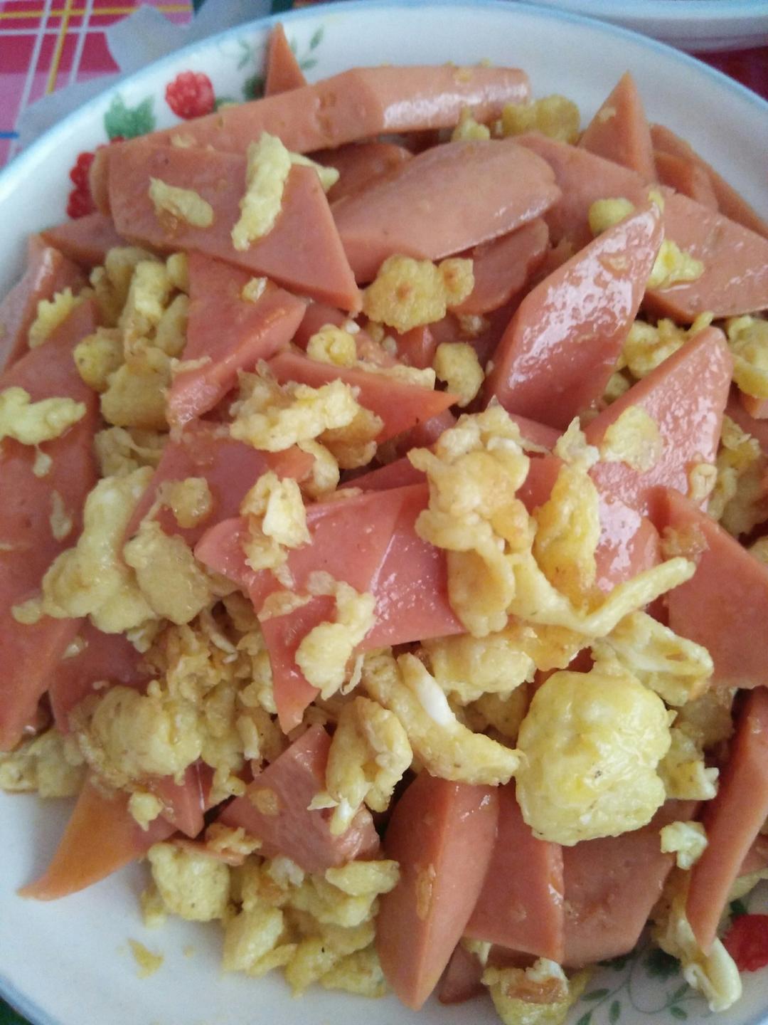 香肠炒鸡蛋