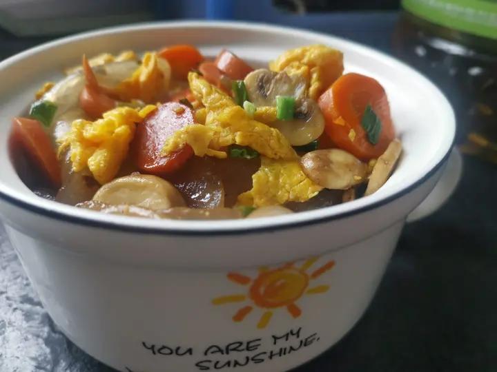 鸡蛋炒粉皮