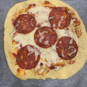 【生酮低碳】披萨pizza含马苏里拉版饼底