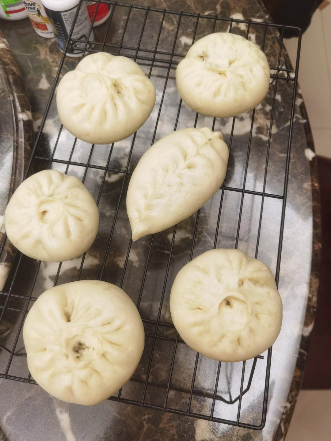 上海绿杨村【香菇菜包】提褶包操作视频/包子注意点