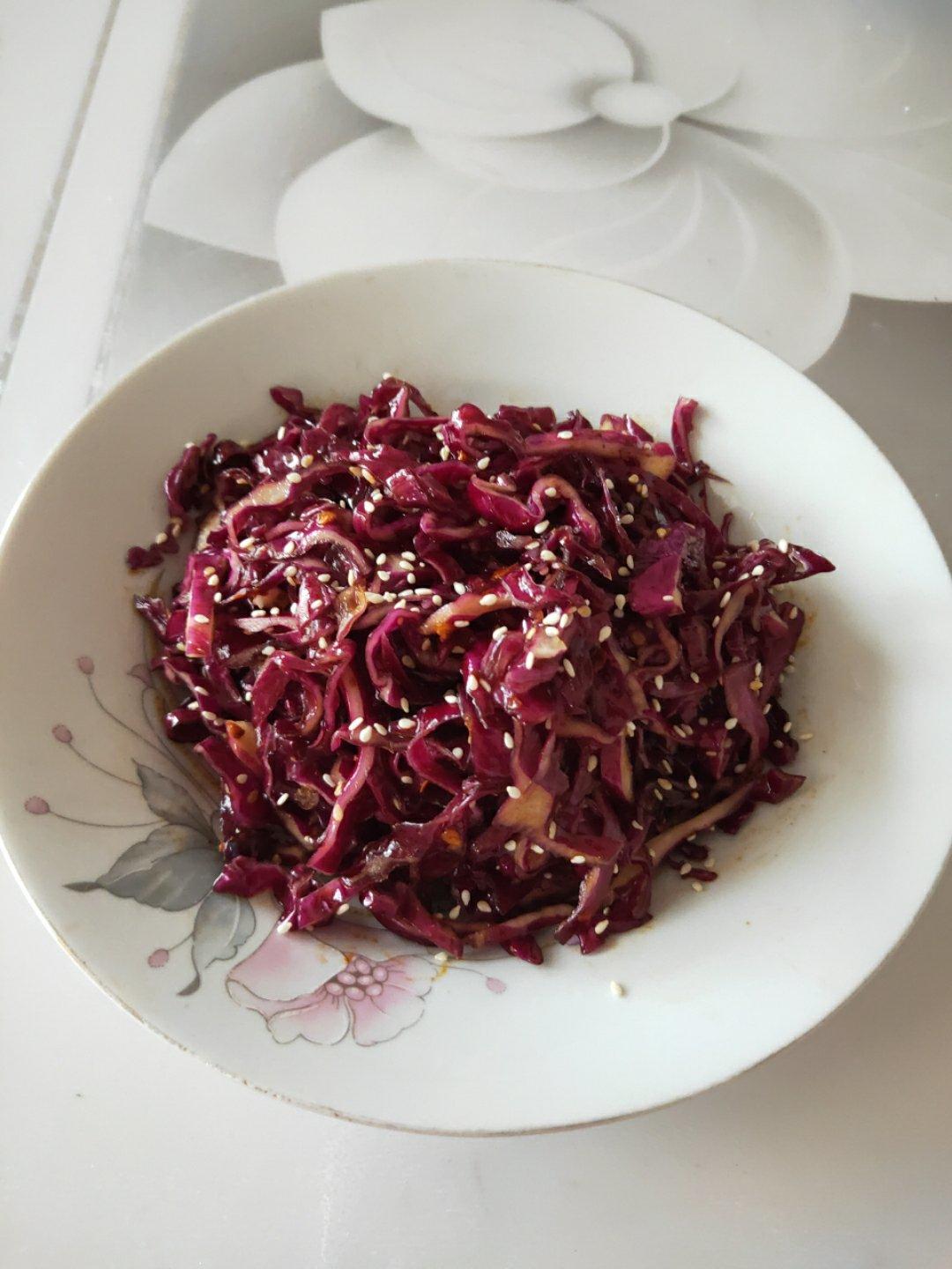 凉拌紫甘蓝