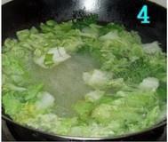 粉丝白菜虾仁汤的做法 步骤4