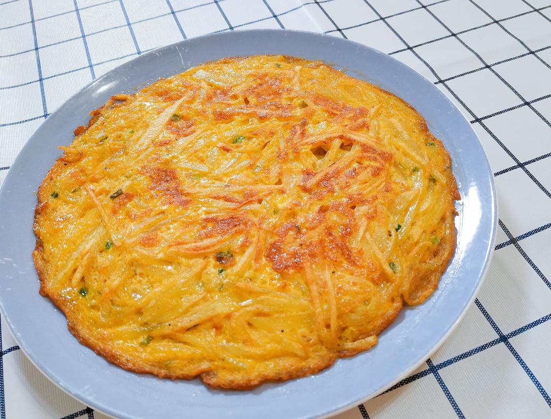 土豆丝鸡蛋饼