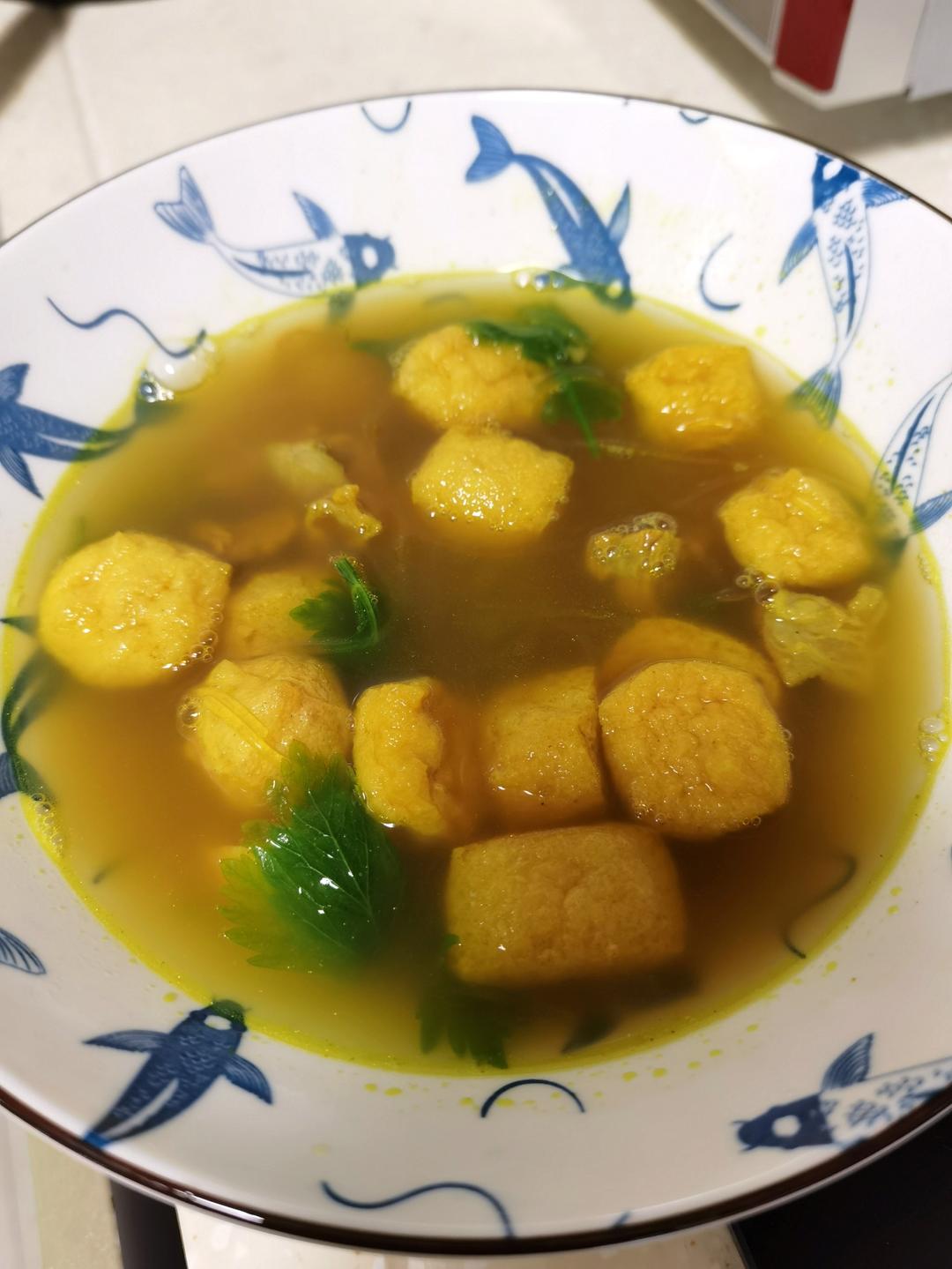 油豆腐咖喱牛肉粉丝汤