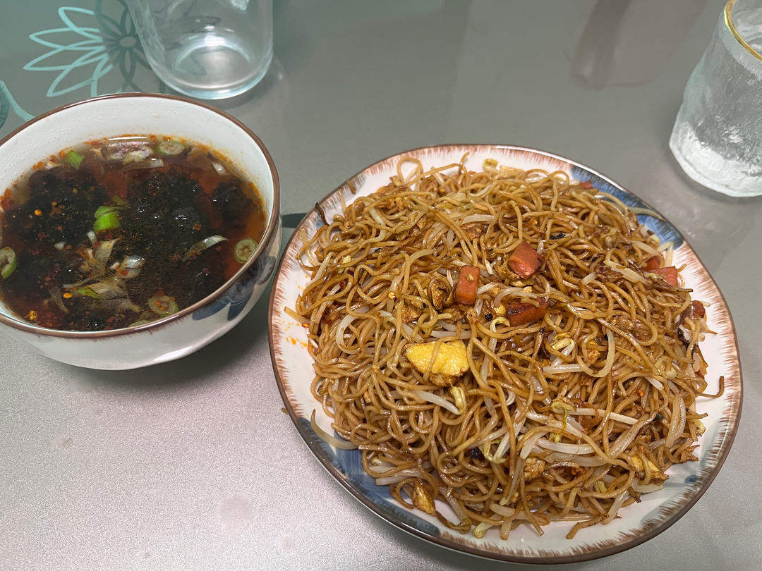 港式豉油皇炒面/改良熟面条版