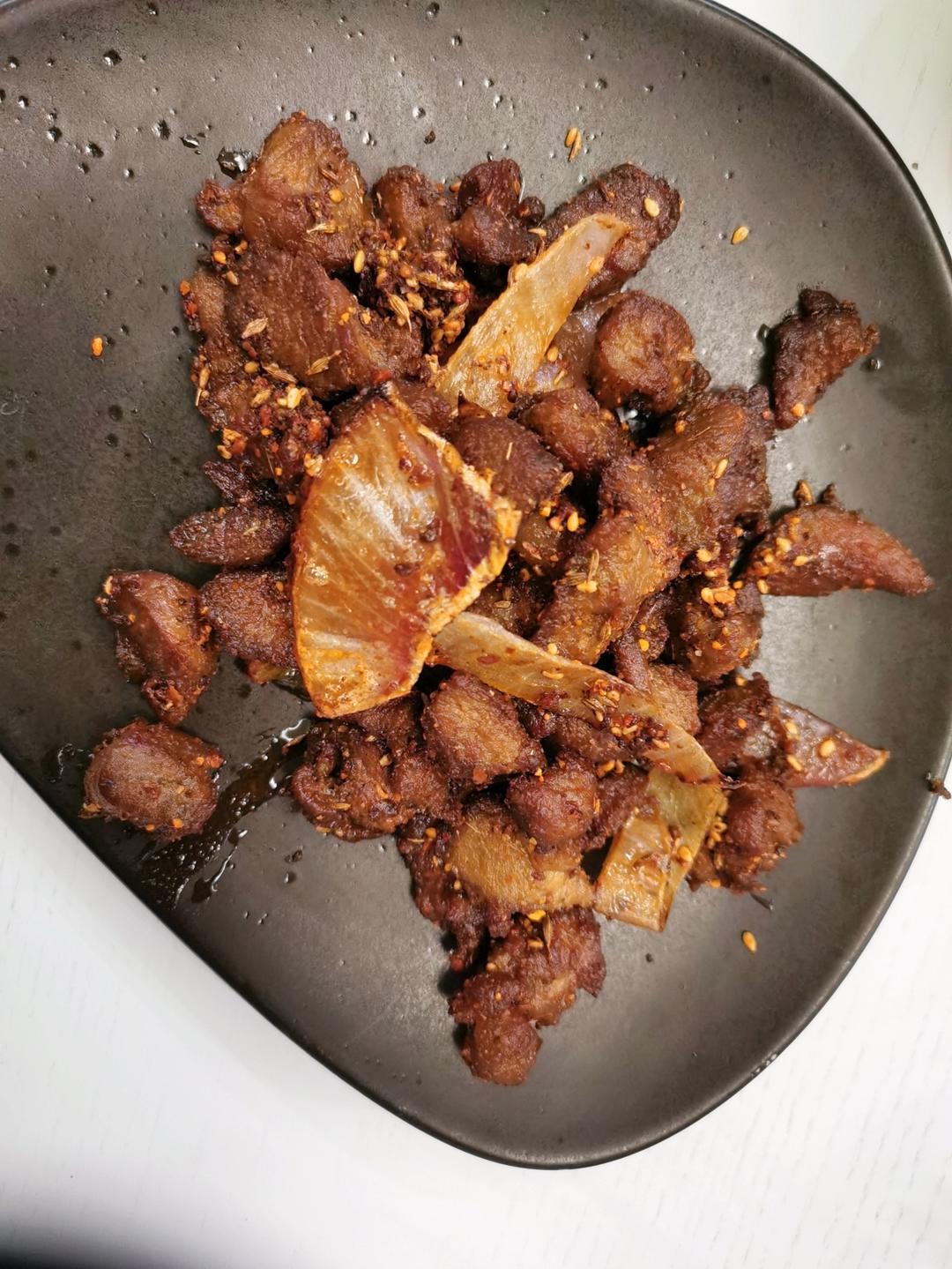 孜然羊肉粒（老饭骨版）