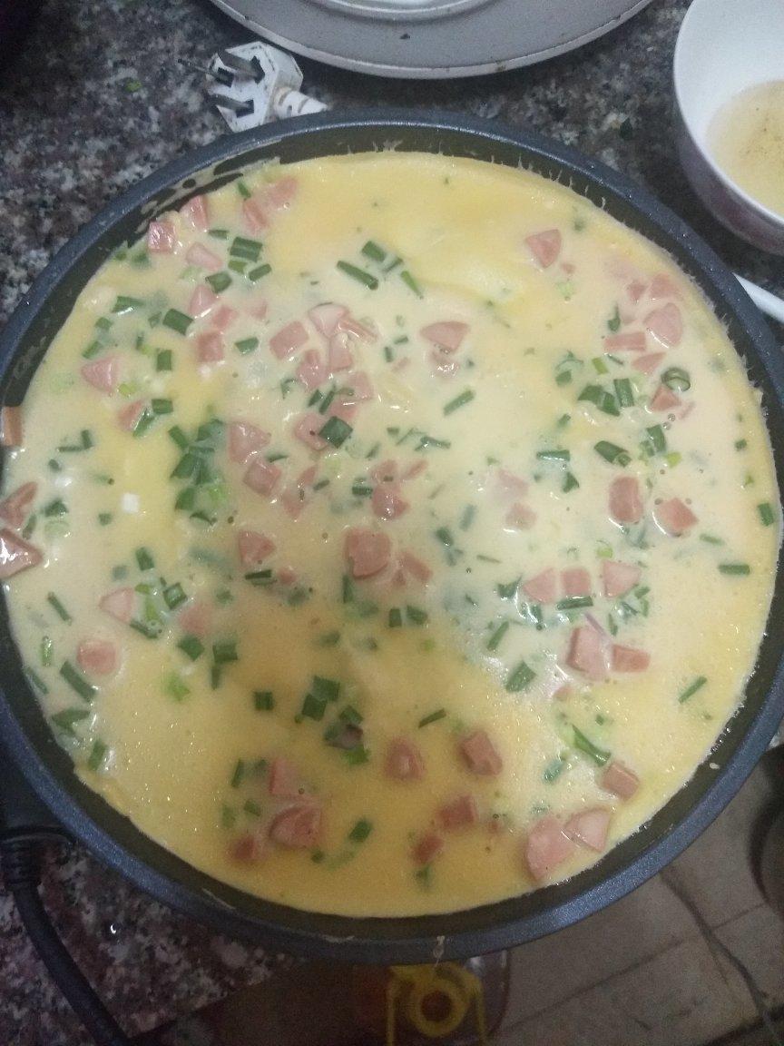 快速早餐鸡蛋葱花饼