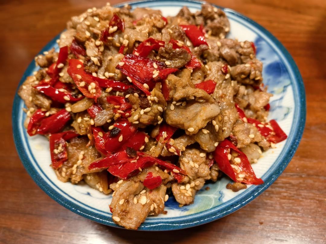 辣皮子炒牛肉
