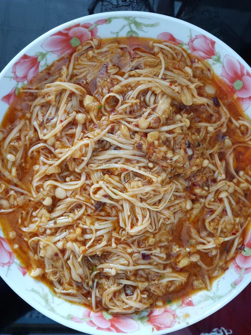 蒜蓉蒸金针菇