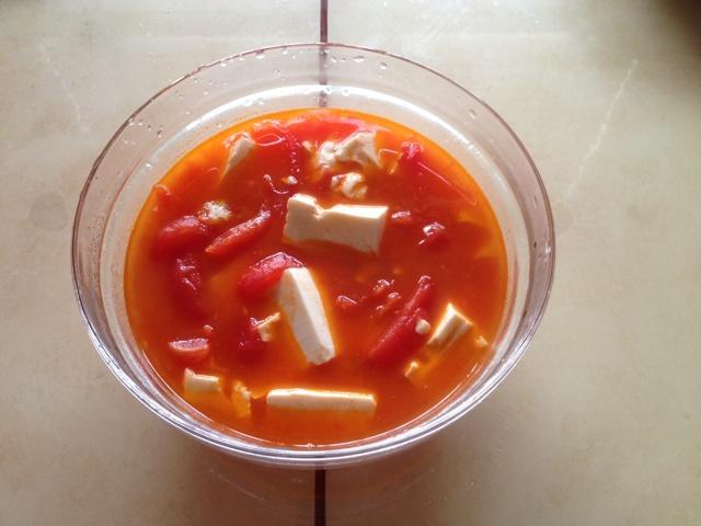 番茄豆腐汤（简易版）的做法