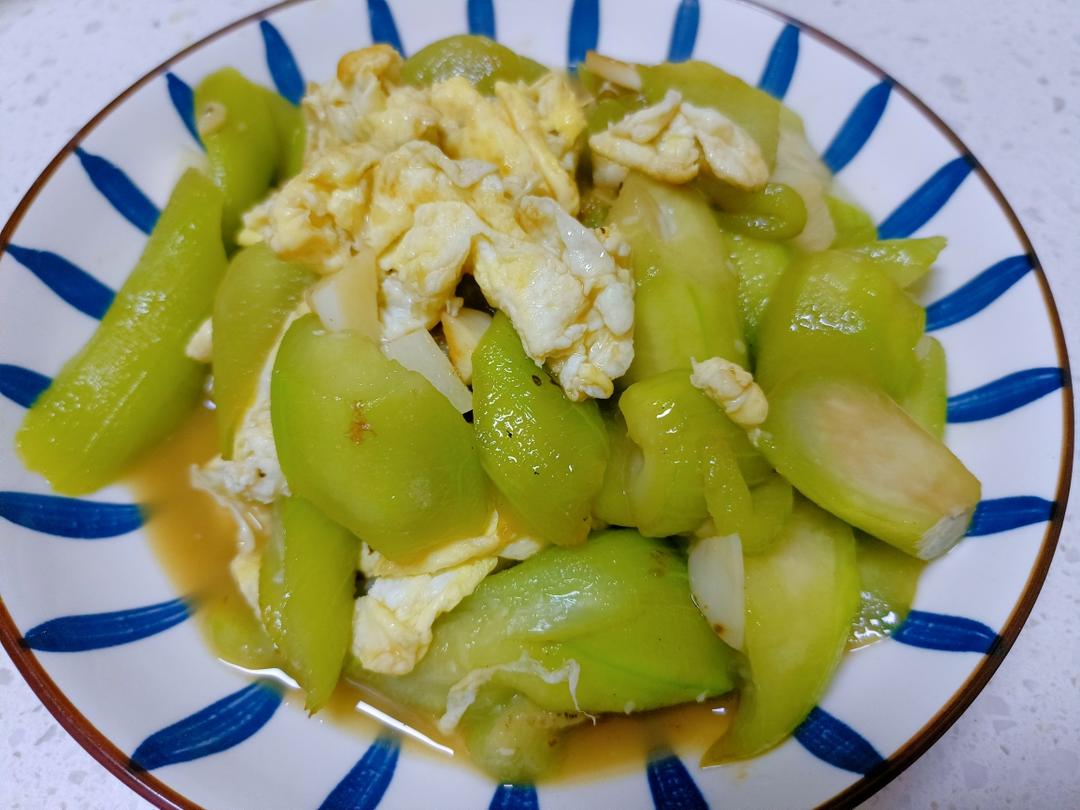 减脂丝瓜炒鸡蛋的做法