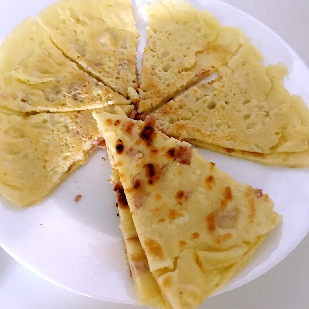 培根香葱鸡蛋饼
