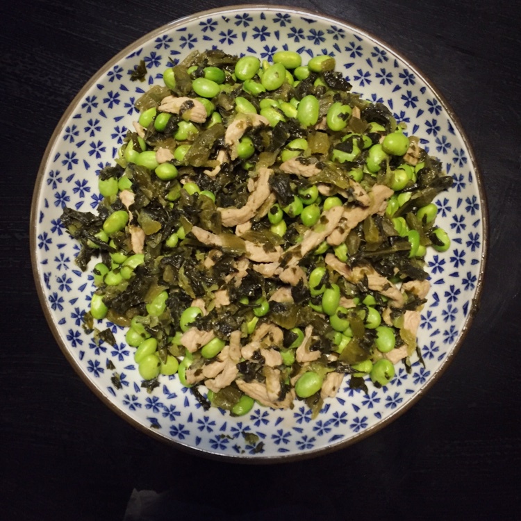 雪菜毛豆