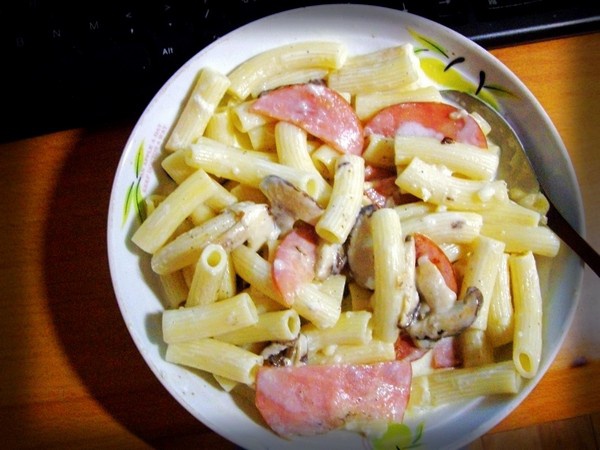 奶油熏肉蘑菇意粉