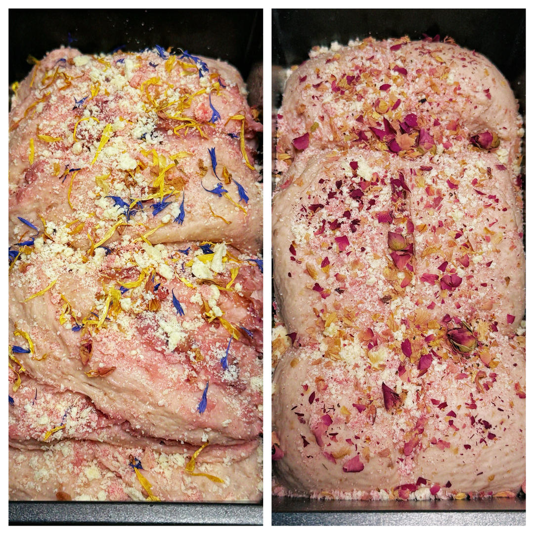 玫瑰酥粒乳酪吐司