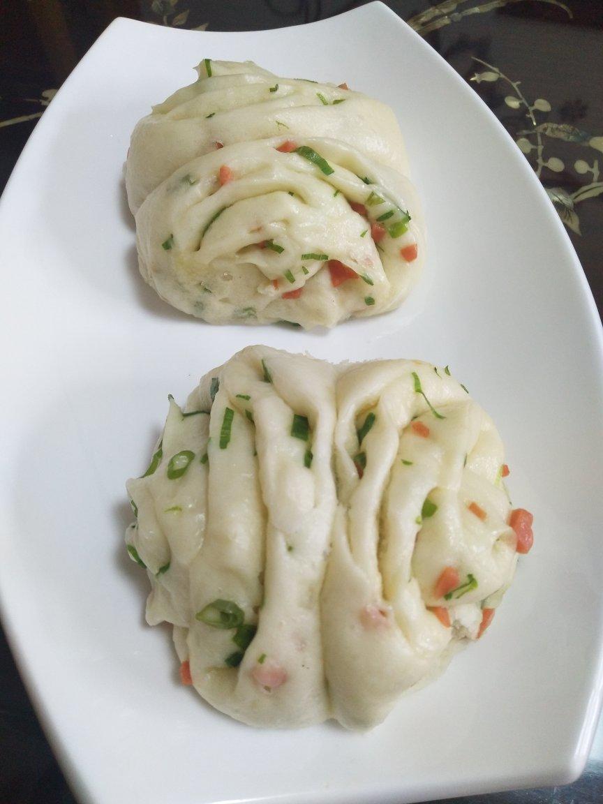 香葱花卷（香葱保持绿色诀窍）